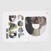 自分のカッコいいパパ7の手紙の写真を作成する ゴルフタオル (横)