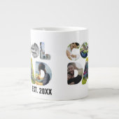 自分のカッコいいパパ7の手紙の写真を作成する ジャンボコーヒーマグカップ (正面)