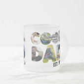 自分のカッコいいパパ7の手紙の写真を作成する フロストグラスマグカップ (正面右)