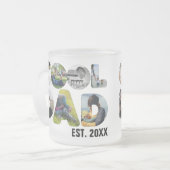 自分のカッコいいパパ7の手紙の写真を作成する フロストグラスマグカップ (正面左)