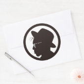 自分のカッコいいパパ ラウンドシール (封筒)