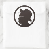 自分のカッコいいパパ ラウンドシール (バッグ)