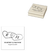 自分のカップルハートの結婚作成 ラバースタンプ (押印)