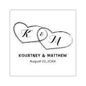 自分のカップルハートの結婚作成 ラバースタンプ (インプリント)