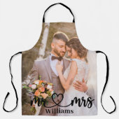 自分のカップルパーソナライズされた写真の作成 エプロン (正面)