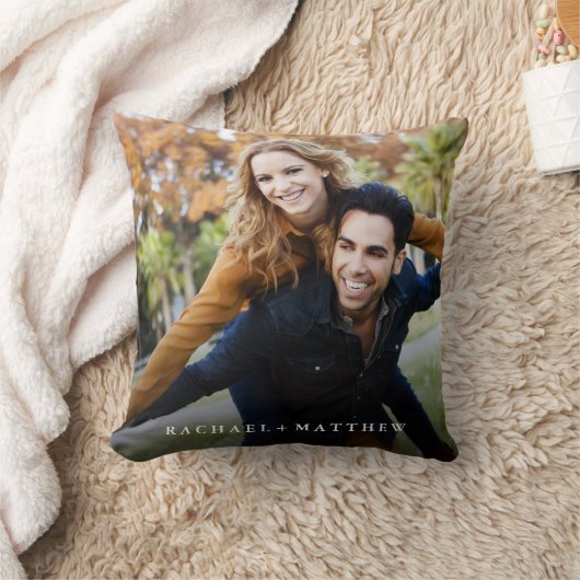 自分のカップル写真を作成する |名前の追加 クッション (ブランケット)