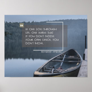 自分のカヌーをパドル ポスター