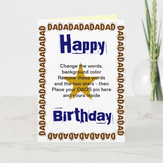 自分のカードをパパにパーソナライズ カード (正面)