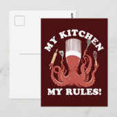 自分のキッチンのルール | Octopus Chef ポストカード (正面/裏面)