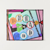 自分のクォンタムを生成！ソウルセラピー。 タペストリー (正面(横))