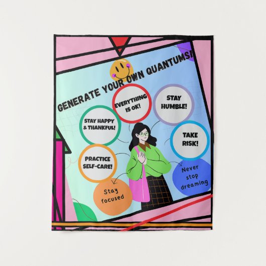 自分のクォンタムを生成！ソウルセラピー。 タペストリー (正面)