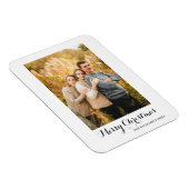 自分のクリスマスの家族の写真を作成 マグネット (右側)