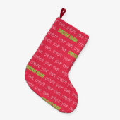 自分のクリスマスの小さなクリスマスストッキングを作成 スモールクリスマスストッキング (正面 (吊り時))