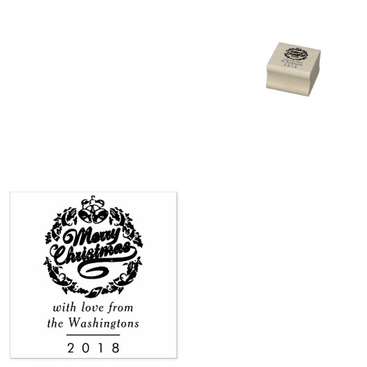 自分のクリスマスの楽しいメッセージを作カスタム成する ラバースタンプ (押印)