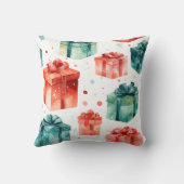 自分のクリスマスの箱と星を作成する クッション (裏面)