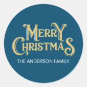 自分のクリスマスを楽カスタムしく作る ラウンドシール (正面)