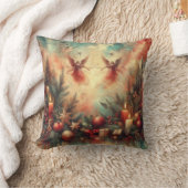 自分のクリスマスエンジェルビクトリアンドキャンドルを作成する クッション (ブランケット)