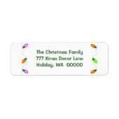 自分のクリスマスエンベロープを住所 シール (正面)