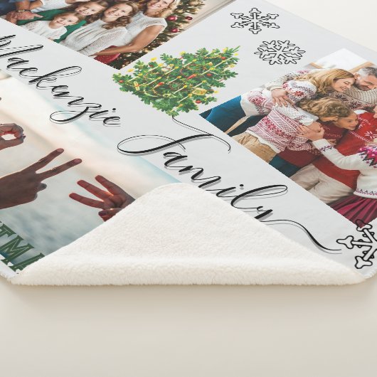 ✨自分のクリスマスカスタムファミリーの重み付け シェルパブランケット (3/4)