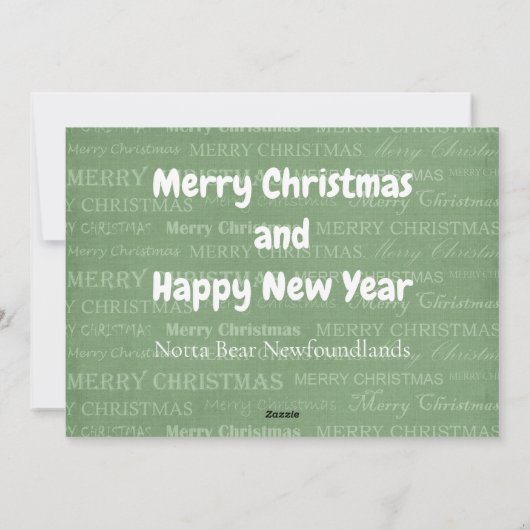 自分のクリスマスカードを作る シーズンカード (裏面)