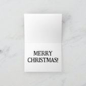 自分のクリスマスカードを文字に追加 サンキューカード (内部)