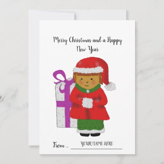 自分のクリスマスカード シーズンカード (正面)