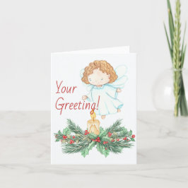 自分のクリスマスキャンドルエンジェルを作成 シーズンカード