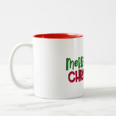 自分のクリスマスギフトカスタムを作成する ツートーンマグカップ (左)