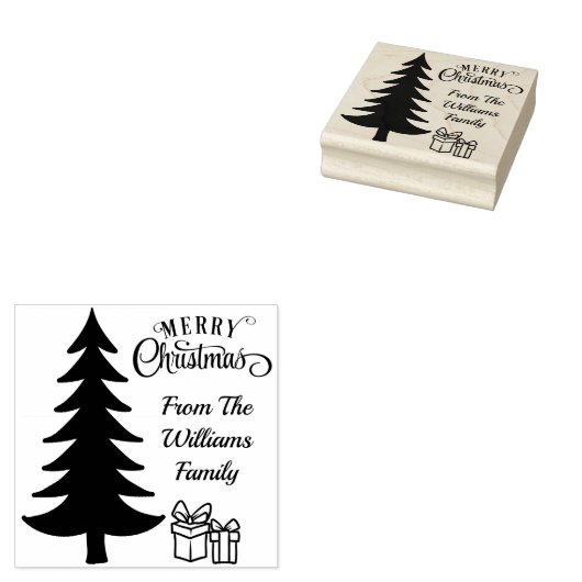 自分のクリスマスギフトタグを作成する追加文字 ラバースタンプ (押印)