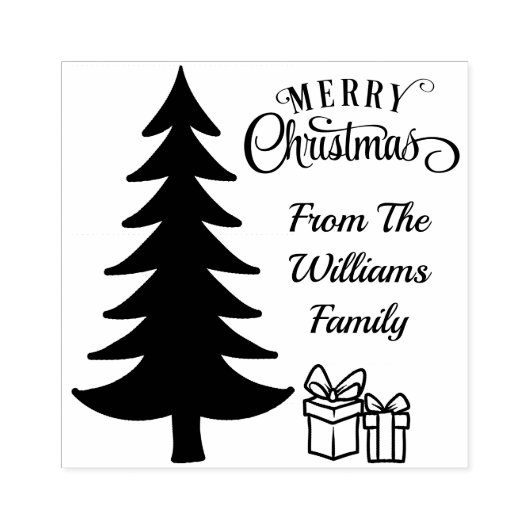 自分のクリスマスギフトタグを作成する追加文字 ラバースタンプ (インプリント)