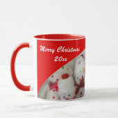 自分のクリスマスコーヒーマグを作成する マグカップ (左)