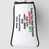 自分のクリスマスゴルフギフトを作成パーソナライズされた: ゴルフヘッドカバー (回転90)