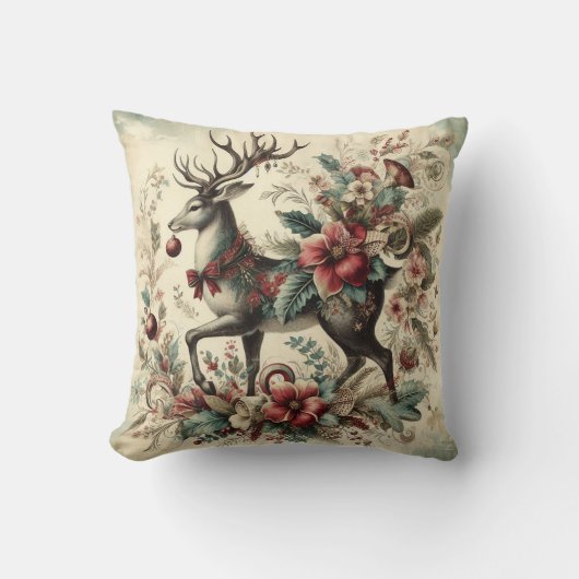 自分のクリスマススタビクトリアンッグを作成する クッション (正面)