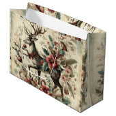 自分のクリスマススタビクトリアンッグを作成する ラージペーパーバッグ (正面アングル)