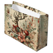 自分のクリスマススタビクトリアンッグ鹿を作成する ラージペーパーバッグ (正面アングル)