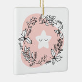 自分のクリスマススターレトロを作成 セラミックオーナメント (右)