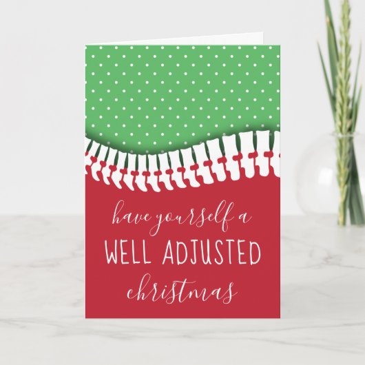 自分のクリスマスチロを上手に調節する シーズンカード (正面)