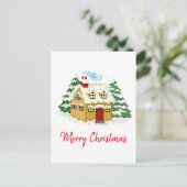 自分のクリスマスツリーカスタムハウスを作成する シーズンポストカード (スタンド正面)