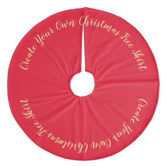 自分のクリスマスツリースカートの作成 フリース ツリースカート (正面)