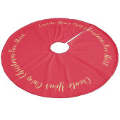 自分のクリスマスツリースカートの作成 フリース ツリースカート (アングル)