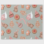 自分のクリスマストリートを作成する ラッピングペーパー (フラット)