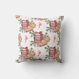 自分のクリスマストリートホワイトを作成 クッション