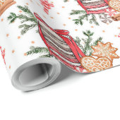 自分のクリスマストリートホワイトを作成 ラッピングペーパー (ロールコーナー)