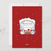 自分のクリスマスパーソナライズされたフェスティバルを彩る シーズンカード (裏面)