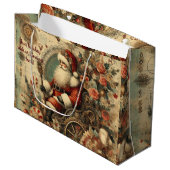 自分のクリスマスビクトリアンサンタそりを作成 ラージペーパーバッグ (正面アングル)