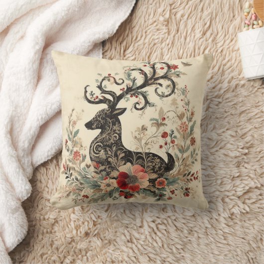 自分のクリスマスビクトリアントナカイの作成 クッション (ブランケット)