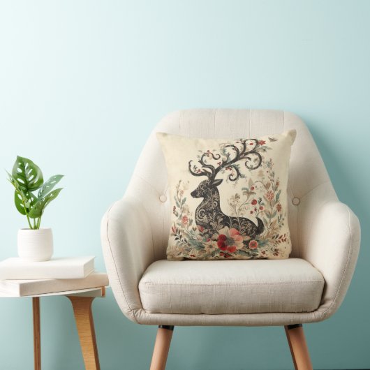 自分のクリスマスビクトリアントナカイの作成 クッション (椅子)