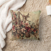 自分のクリスマスビクトリアン天使を作成 クッション (ブランケット)