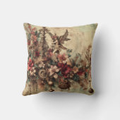 自分のクリスマスビクトリアン天使を作成 クッション (裏面)