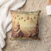 自分のクリスマスビレッジを作成 クッション (ブランケット)